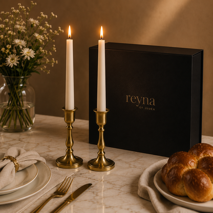 Classic Shabbat Candles 6 inch