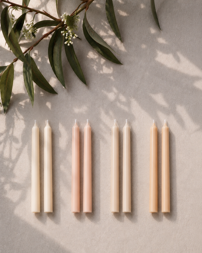 Classic Shabbat Candles 6 inch